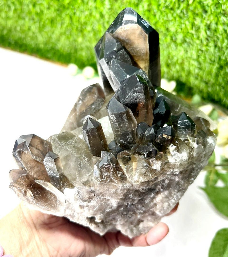 Smoky Quartz Cluster (Grounding & Balancing)