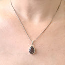 Smoky Quartz Small Pendants in Silver