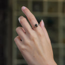 Smoky Quartz Adjustable Ring in Silver