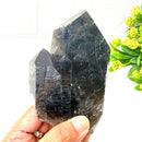 Smoky Quartz Clusters with Large Points
