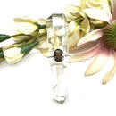 Smoky Quartz Adjustable Ring in Silver