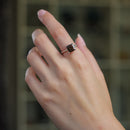 Smoky Quartz Adjustable Ring in Silver