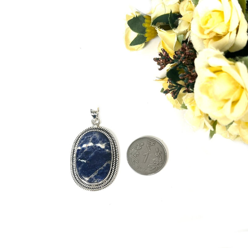 Sodalite Premium Pendants in Silver (Creative Expression)