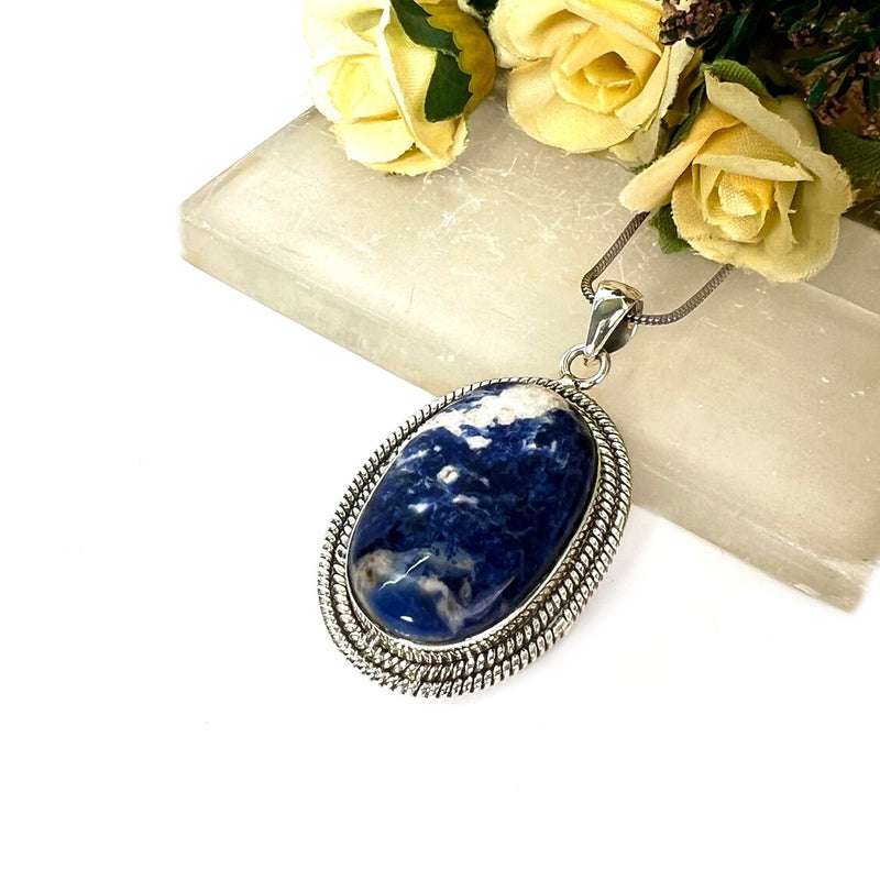 Sodalite Premium Pendants in Silver (Creative Expression)