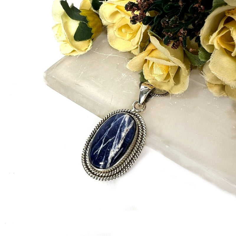 Sodalite Premium Pendants in Silver (Creative Expression)
