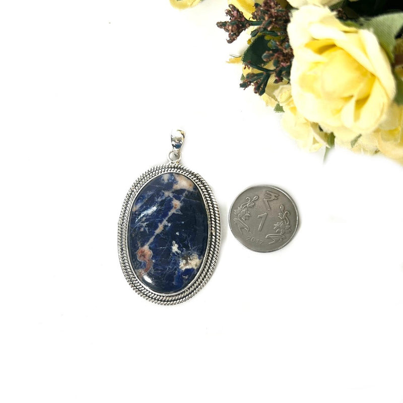 Sodalite Premium Pendants in Silver (Creative Expression)