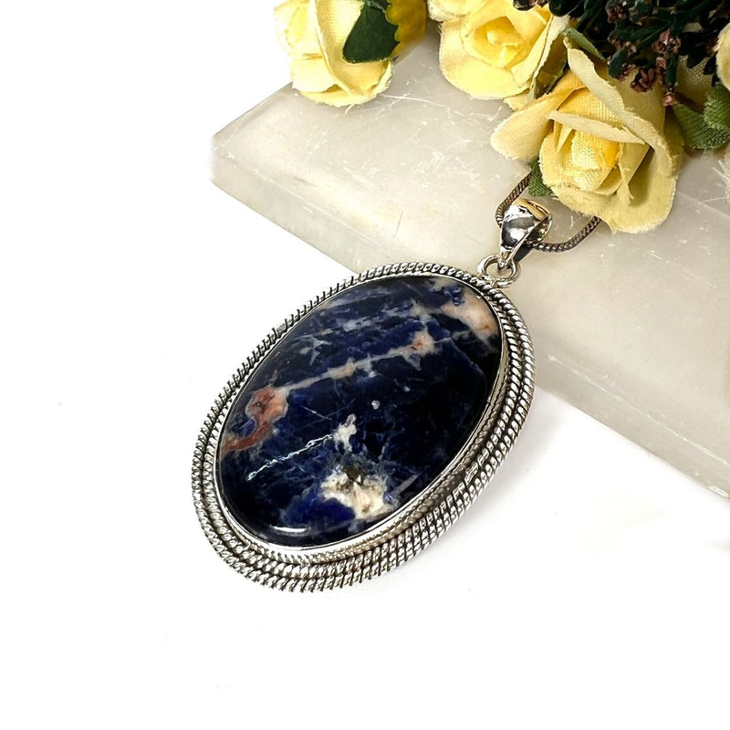 Sodalite Premium Pendants in Silver (Creative Expression)