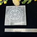 Selenite Square  Charging Plate (4inch)