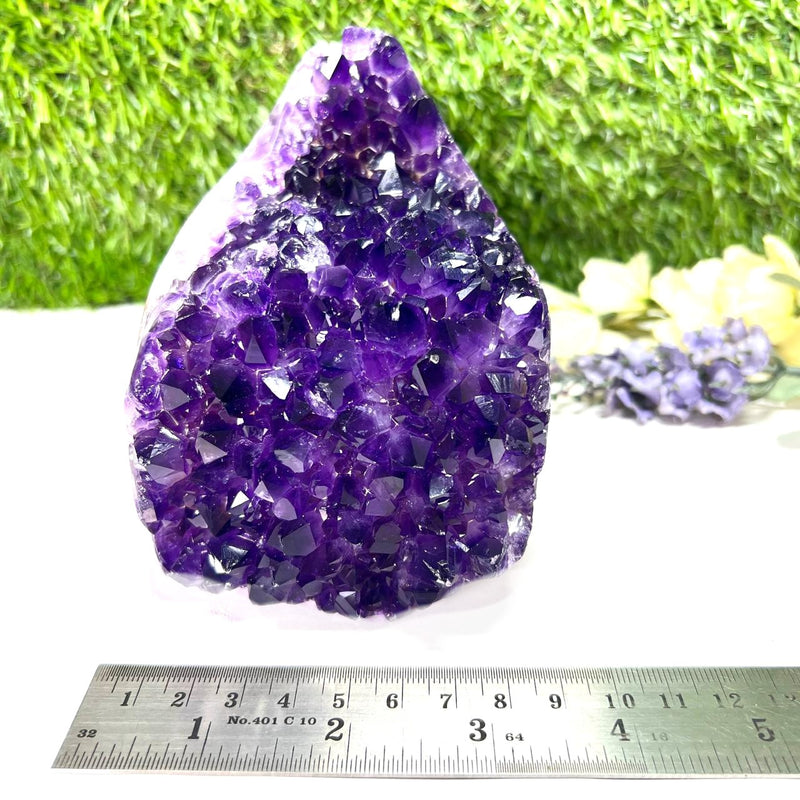 Standing Amethyst Clusters from Uruguay AAA Extra (Very dark Purple)