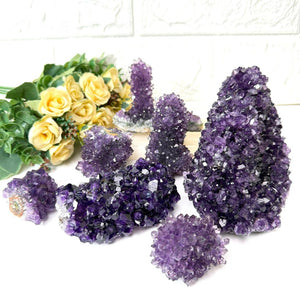 Stalactite Amethyst Cluster (Meditation and Intuition)