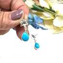 Turquoise Earrings in Silver