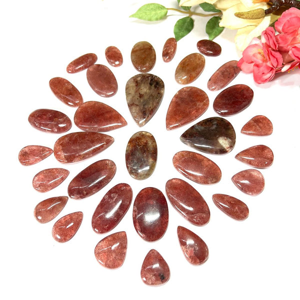 Strawberry Quartz Cabochons (Removes self placed restrictions)