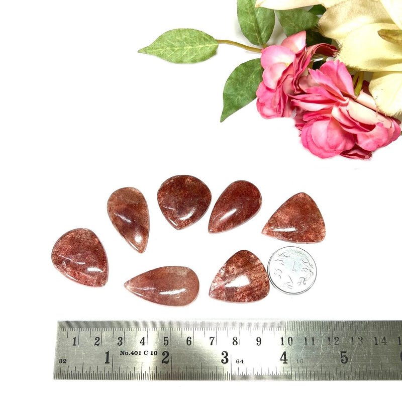 Strawberry Quartz Cabochons (Removes self placed restrictions)