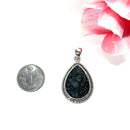 Tibetan Black Tektite Premium Silver Pendants (Astral Travel)