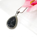 Tibetan Black Tektite Premium Silver Pendants (Astral Travel)