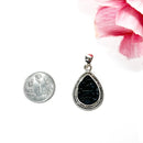Tibetan Black Tektite Premium Silver Pendants (Astral Travel)