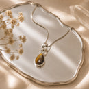 Tiger Eye Small Pendants in Silver