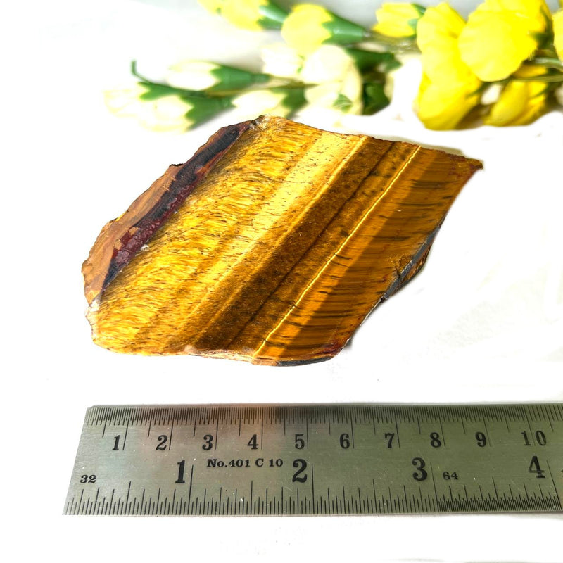 Tiger Eye One Side Polished Rough (Confidence)