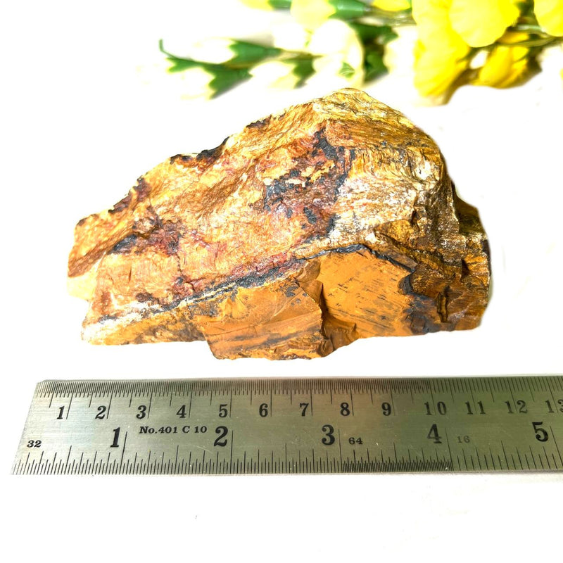 Tiger Eye One Side Polished Rough (Confidence)