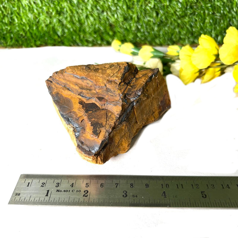 Tiger Eye One Side Polished Rough (Confidence)