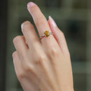 Tiger Eye Adjustable Ring in Silver