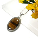 Tiger Eye Premium Pendants in Silver (Courage)