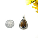 Tiger Eye Premium Pendants in Silver (Courage)