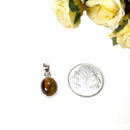 Tiger Eye Small Pendants in Silver