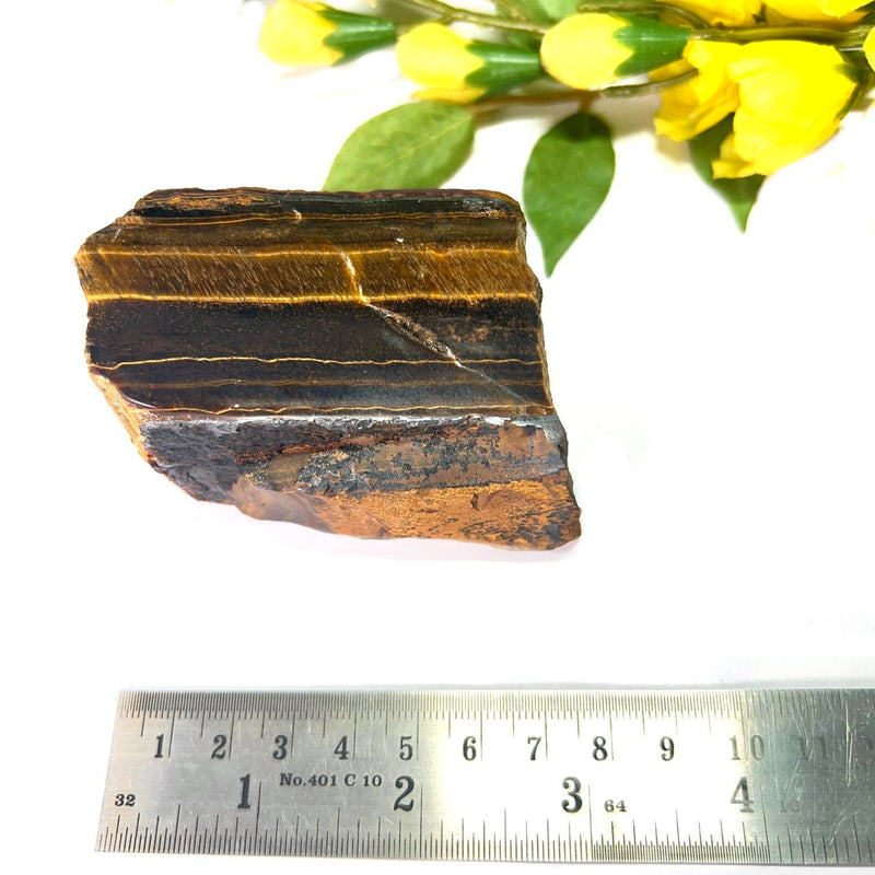 Tiger Eye One Side Polished Rough (Confidence)