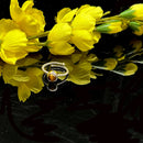 Tiger Eye Adjustable Ring in Silver