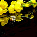 Tiger Eye Adjustable Ring in Silver