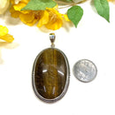 Tiger Eye Premium Pendants in Silver (Courage)