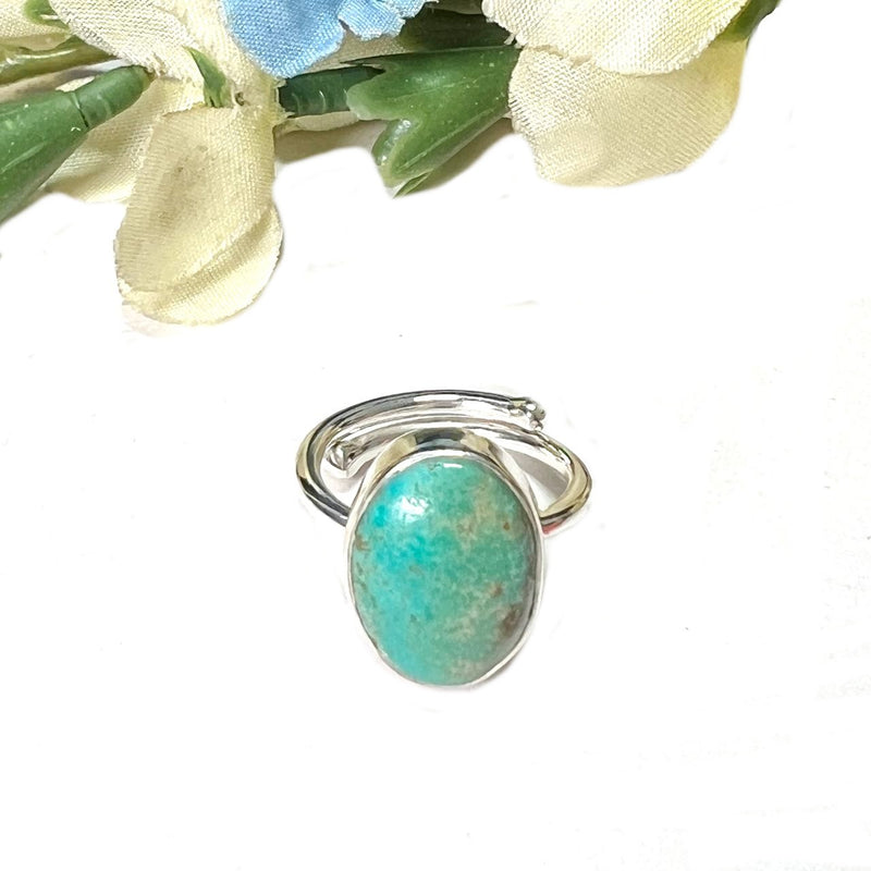 Turquoise Adjustable Rings in Silver