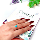 Turquoise Adjustable Rings in Silver