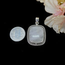 White Moonstone Premium Collection Pendant in Silver (Divine feminine)