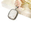 White Moonstone Premium Collection Pendant in Silver (Divine feminine)