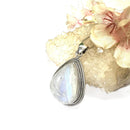 White Moonstone Premium Collection Pendant in Silver (Divine feminine)