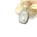 White Moonstone Premium Collection Pendant in Silver (Divine feminine)