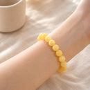 Yellow Calcite  Round Bead Bracelet (Self Confidence)