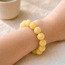 Yellow Calcite  Round Bead Bracelet (Self Confidence)