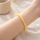 Yellow Calcite  Round Bead Bracelet (Self Confidence)