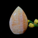 Yellow Banded Calcite Polished Flame