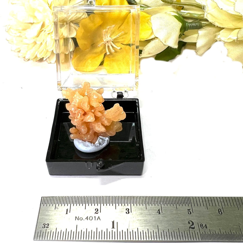 Yellow Calcite Mineral Specimen from Yun Nan China (Confidence & Willpower)