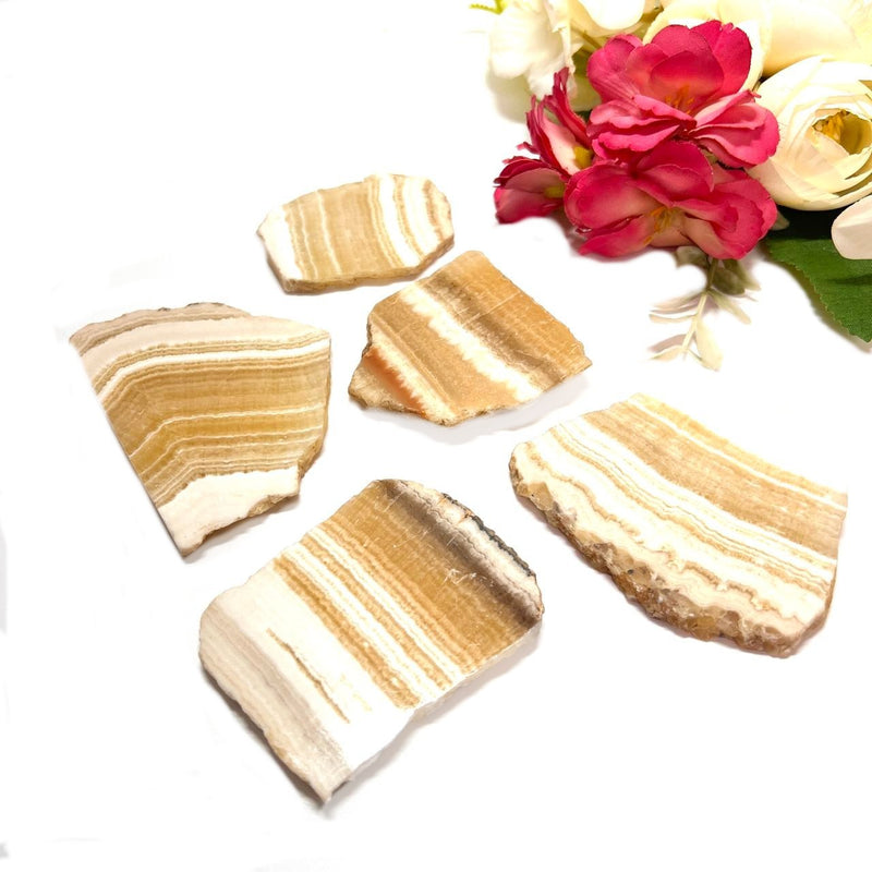 Yellow Lace Agate Slice