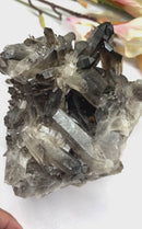 Large Smoky Quartz Clusters from Brazil