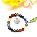 Seven Chakra Stones Bracelet  (Grounding and Balance)