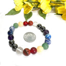 Seven Chakra Stones Bracelet  (Grounding and Balance)