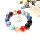 Seven Chakra Stones Bracelet  (Grounding and Balance)