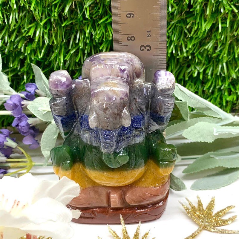 Seven Chakra Crystals' Ganesha