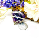 Amethyst Heart Shape Pendants (Calmness)